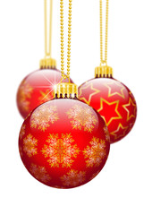 Christbaumschmuck, Schmuck, Dekoration, Rot, Weihnachtsbaum