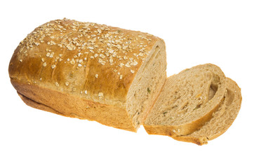 Loaf of whole wheat sunflower bread