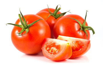 three tomatoes