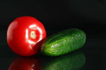 Vegetables On Dark