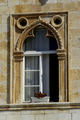 Old window in Hvar, Croatia