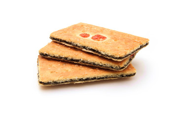 3pcs biscuits with grape filling