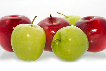 different concepts with apples