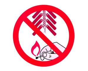 No fireworks sign