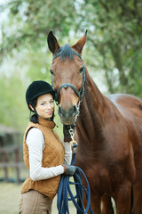 Obraz premium Woman jockey