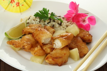 Fish with rice