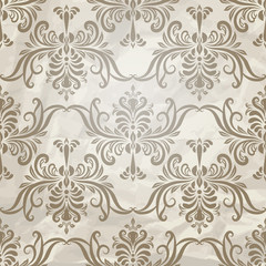 Vector Seamless Vintage Wallpaper Pattern