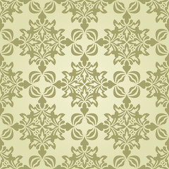 Vector Seamless Vintage Wallpaper Pattern