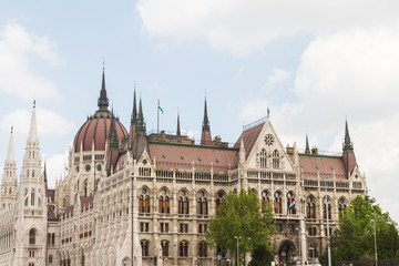Obraz premium Budapest, the building of the Parliament (Hungary)