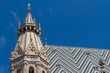 St. Stephan cathedral in center of Vienna, Austria
