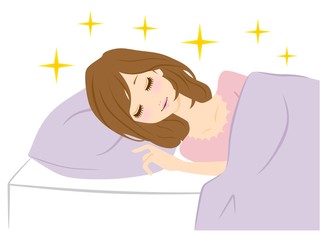 快眠　イラスト