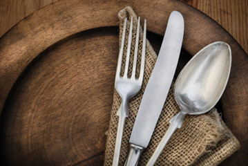 Vintage silverware - Powered by Adobe