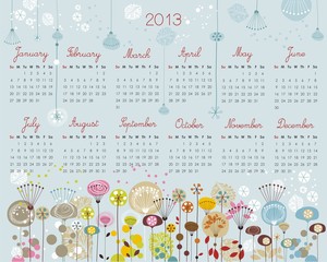 Decorative Calendar for 2013