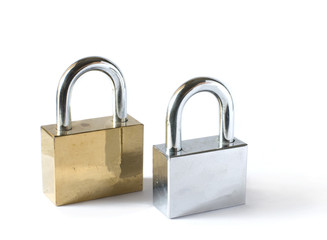 Naklejka premium padlocks isolated on white background