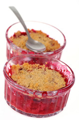 Double crumble à la framboise