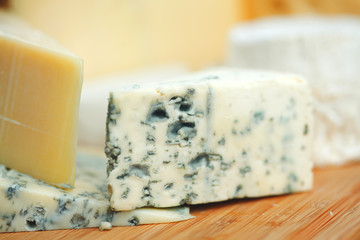 cheese on a wooden table