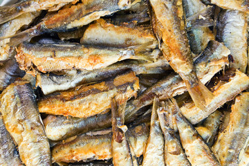 roasted anchovies