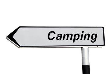 Panneau indicateur d'un terrain de camping