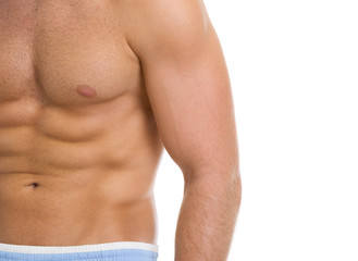 Fototapeta premium Closeup on abdominal muscles