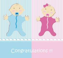 Twins Baby Boy And Girl