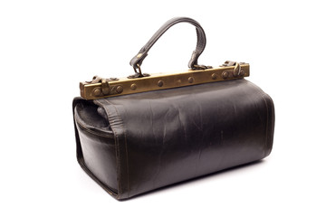 Leather suitcase