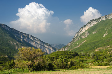 Fototapeta premium Canyon Of Erzen River, Pellumbas - Albania
