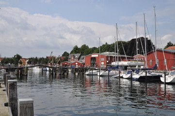 Fototapeta na wymiar Hafen in Eckernförde