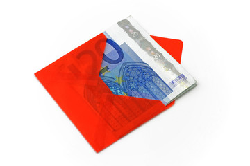 euro in umschlag