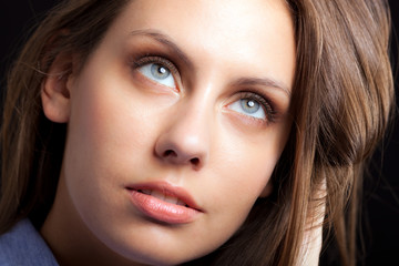 Fototapeta premium Beautiful girl closeup