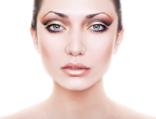 Fototapeta premium fresh beautiful lady with clean skin