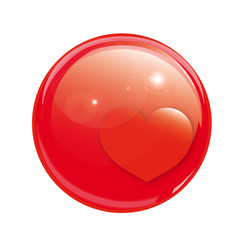 abstraction, glass ball, curl, on a white background