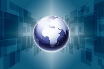 Modern earth and Touch screen