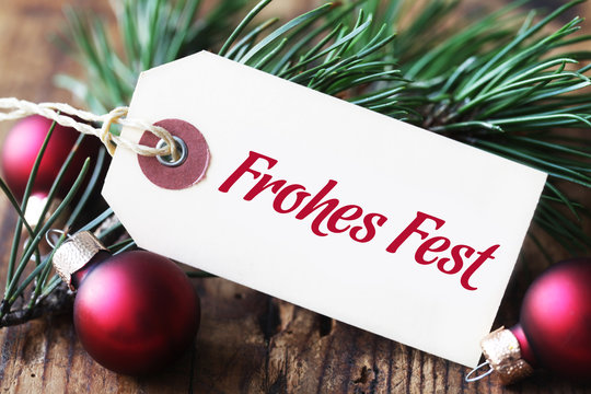 Etikett "Frohes Fest"