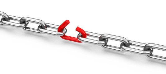 Obraz premium Das schwache Kettenglied