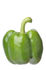 Isolated Green Bell Pepper