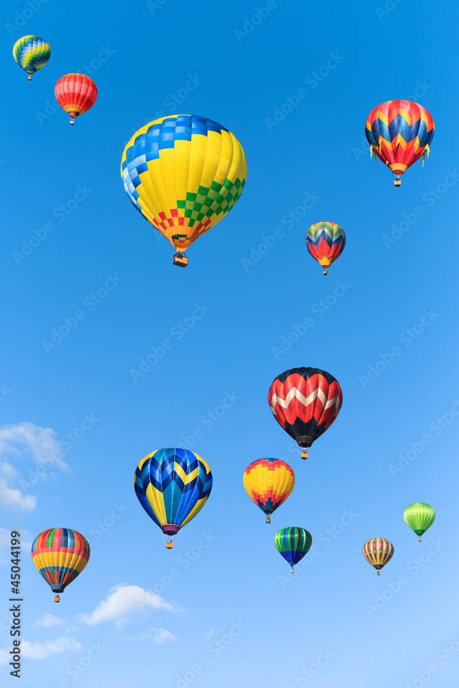 Sticker hot air balloons