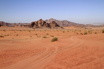 Fototapeta na wymiar Das Wadi Rum