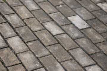 wet city road surface