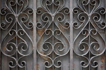 Grey forged decorative lattic