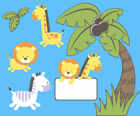 jungle zoo cartoon
