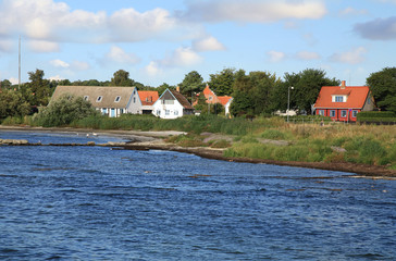 Typical Scandinavian house in Snogebaek in Bornholm - Denmark