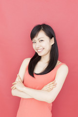 Fototapeta premium 笑顔の女性