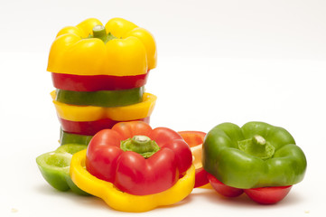 colored fresh pepper