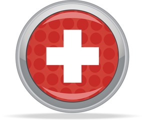 Obraz premium cross button