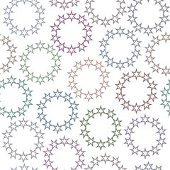 seamless pattern of stars on a white background