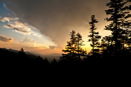 Zachód słońca w Tatrach © kabat