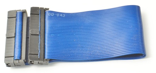 Blue Ide cable from the side