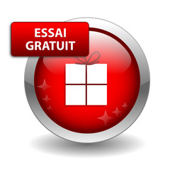 Bouton Web ESSAI GRATUIT (échantillon commander tester acheter)