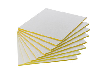 insulator sheets on white