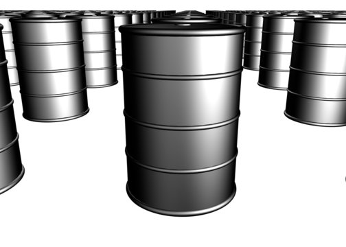 Crude oil barrels